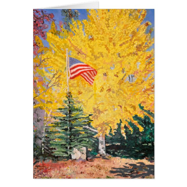 Autumn Ginkgo Tree Card (Vorne)