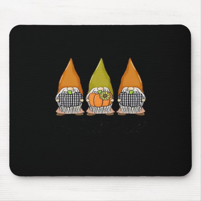 Autumn Gnomes With Pumpkins It’s Fall Y’all Hallow Mousepad (Vorne)