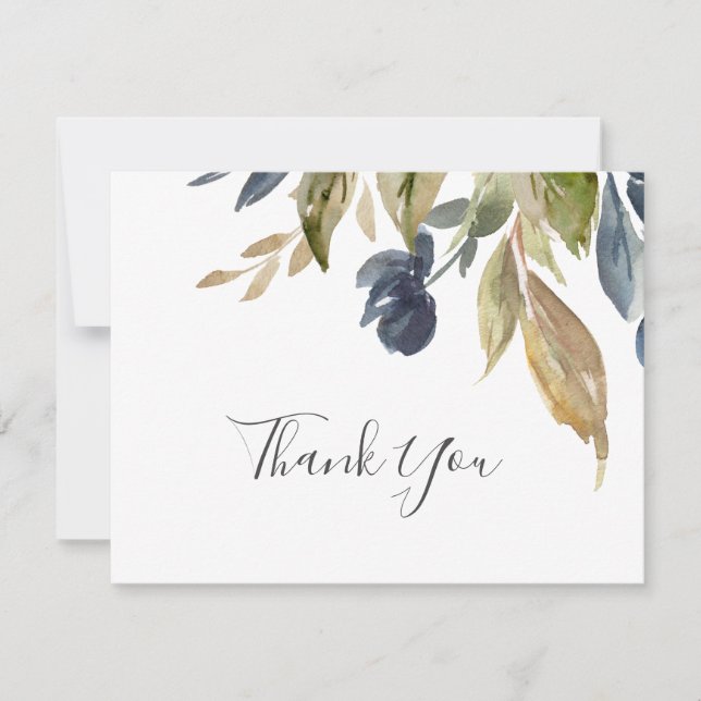 Autumn Greenerenery Dankeschön Card Dankeskarte (Vorderseite)