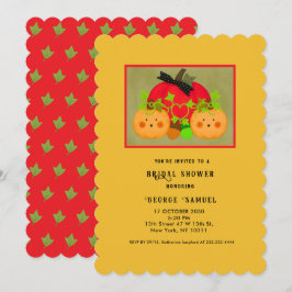 Autumn Halloween Best Bridal Shower Einladung