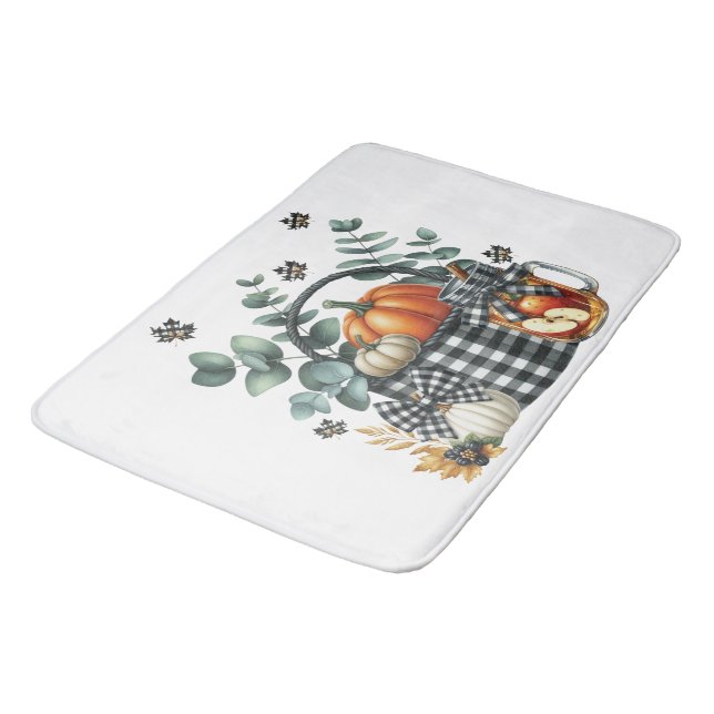 Autumn Harvest Bath Mat Badematte (Schrägansicht)