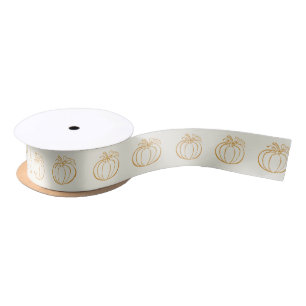 Autumn Herbst Pumpkin Erntedank Design Satinband