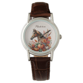 Autumn Horse Armbanduhr