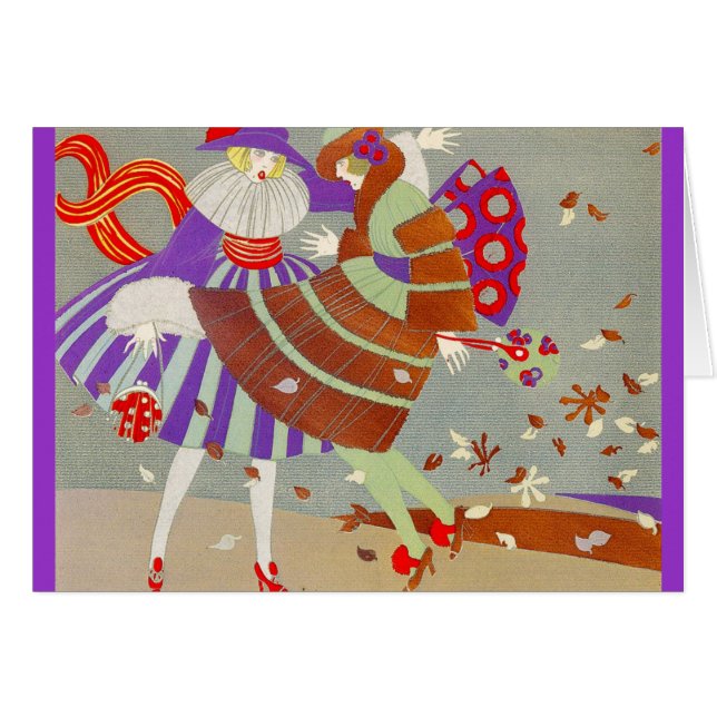 AUTUMN IM WIND Art Déco (Vorderseite (Horizontal))