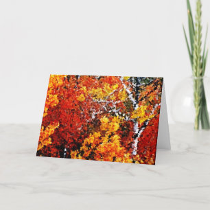 Autumn in the Forest - Painting Art Greeting cards Karte