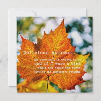 AUTUMN-Karte 5,25 x 5,25 Einladung