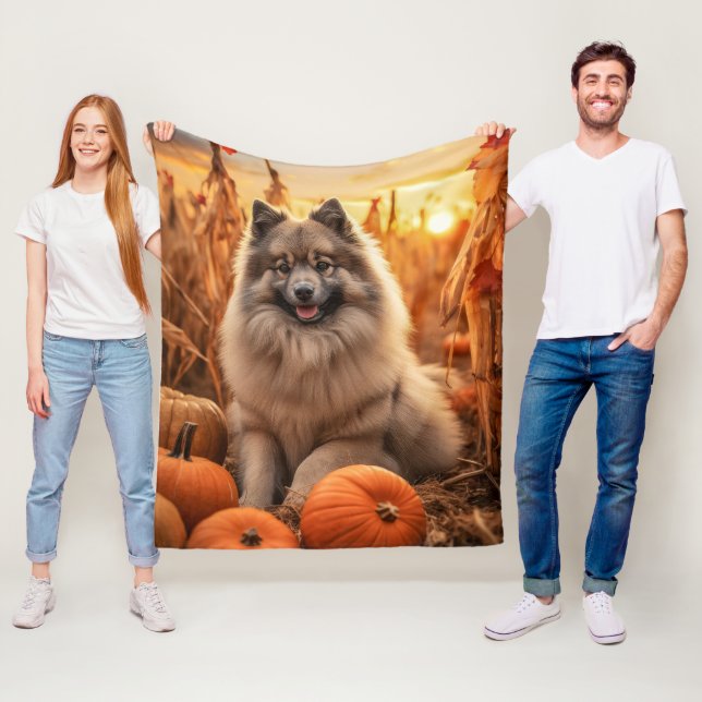 Autumn Keeshond Fleecedecke (Beispiel)
