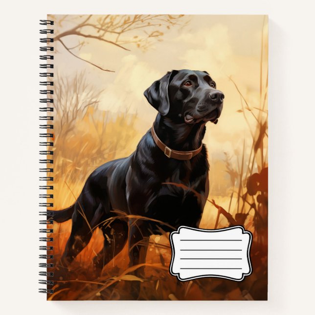 Autumn Labrador Retriever Notizbuch (Vorderseite)