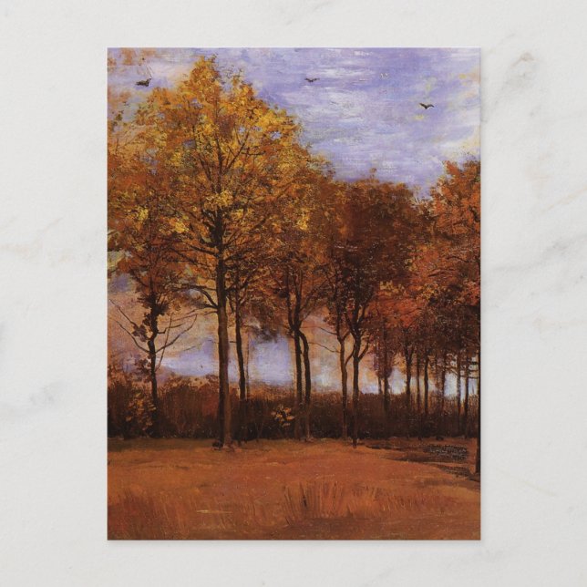 Autumn Landscape by Vincent van Gogh Postkarte (Vorderseite)