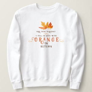 Autumn Leaf Orange Sweatshirt
