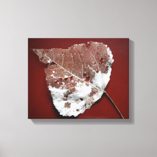 Autumn Leaf Wrapped Canvas Leinwanddruck