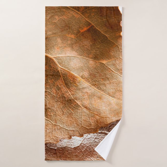 Autumn leaves closeupabstract,autumn,background,br (Serviette de bain)