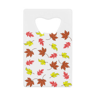 Autumn Leaves Colourfull Geldbeutel Flaschenöffner