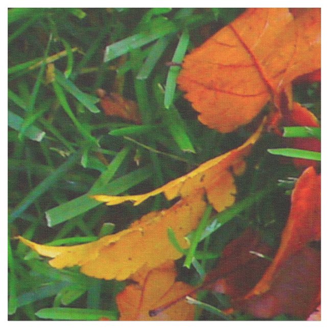 Autumn Leaves Fabric Stoff (Nahaufnahme)