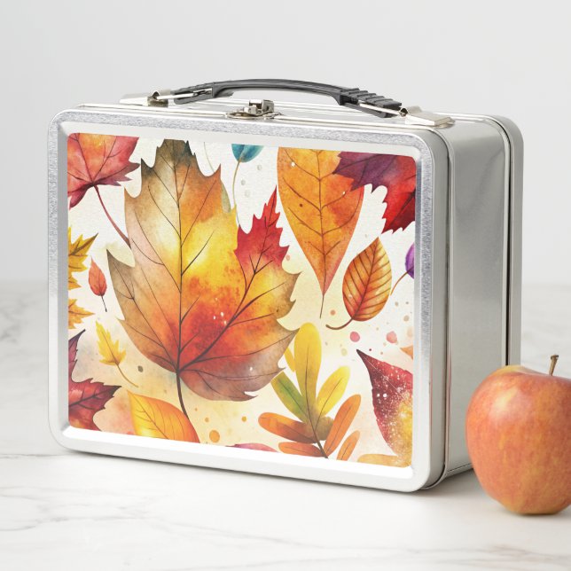 Autumn Leaves Metall Brotdose (Beispiel)