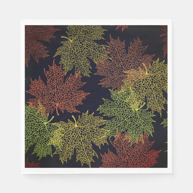 Autumn Leaves Napkins Serviette (Vorderseite)