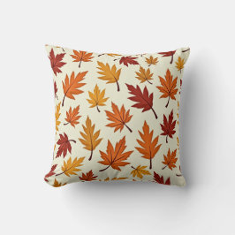 Autumn Leaves Pattern – Cozy Fall Foliage Design Kissen