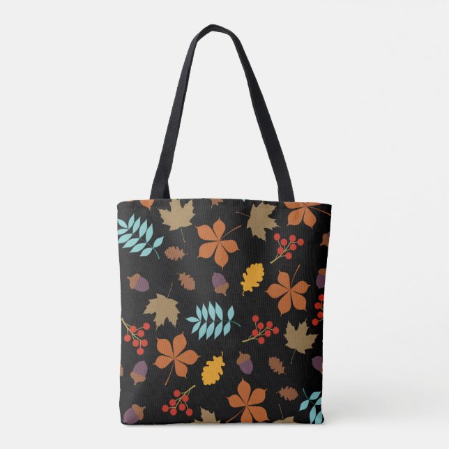 Autumn Leaves Pattern Tasche (Rückseite)