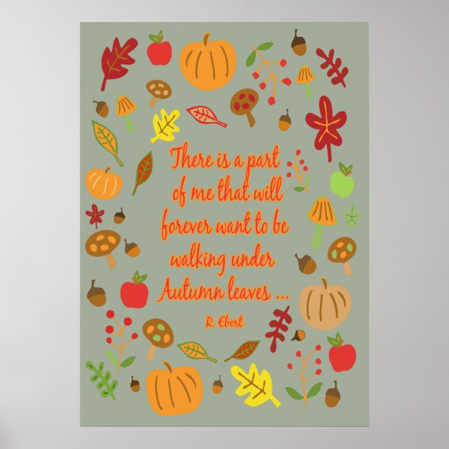 Autumn Leaves Poster (Vorne)