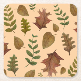 Autumn leaves rechteckiger pappuntersetzer