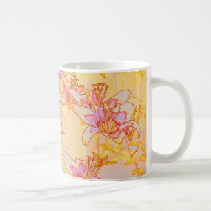 Autumn Lilie - Digital Water color Kaffeetasse