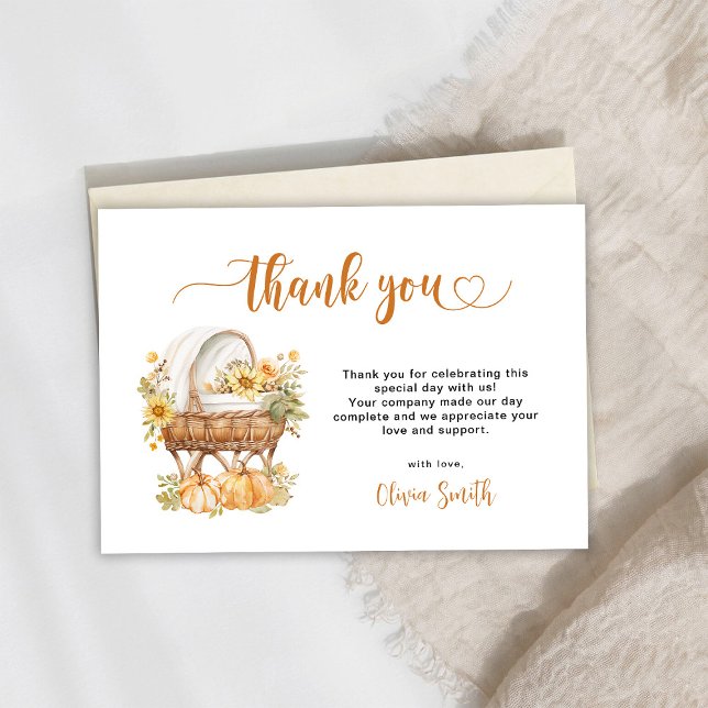 Autumn Little Pumpkin Dankeskarte (Von Creator hochgeladen)