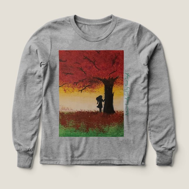 Autumn Lonely Girl - Artist - Nour Tayel (Design Vorderseite)