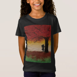 Autumn Lonely Girl - Artist - Nour Tayel T-Shirt