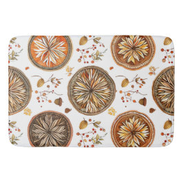 Autumn Mandala Pattern Badematte