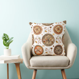 Autumn Mandala Pattern Kissen