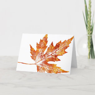 "Autumn Maple #1" Ländergrüßkarte Karte