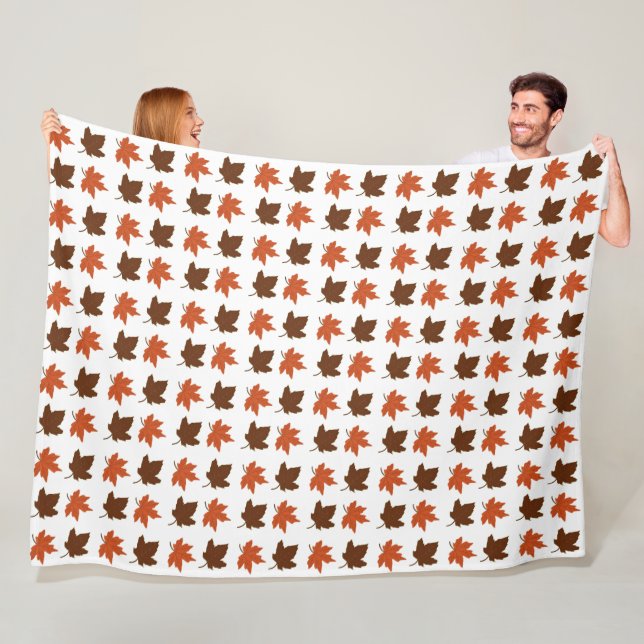 Autumn Maple Leaves Pattern Fleecedecke (Beispiel)
