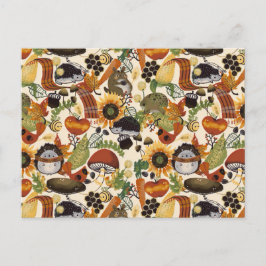 Autumn Medley Pattern Postkarte
