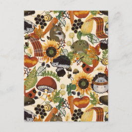 Autumn Medley Pattern Postkarte