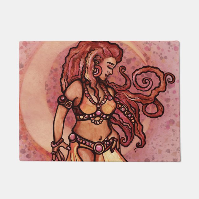 Autumn Moon Belly Dancer Goddess Fußmatte (Vorderseite)