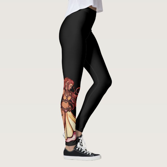 Autumn Moon Belly Dancer Goddess Leggings (Rechts)