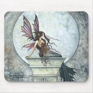 Autumn Moon Fairy Mousepad Fairy Art