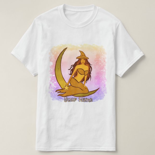 Autumn Moon Witch T-Shirt (Design vorne)