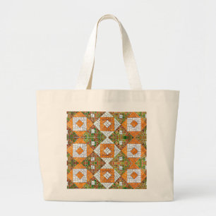 AUTUMN MOSAIC Jumbo Tote Bag Stoffbeutel