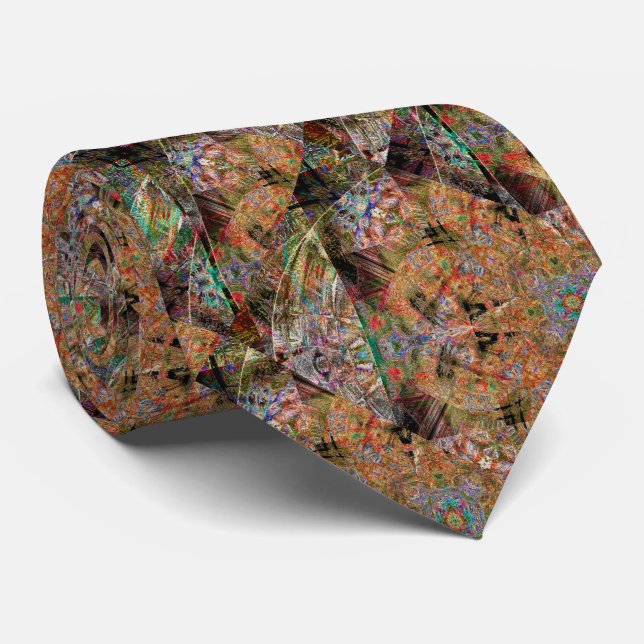 Autumn Mosaic Krawatte (Gerollt)