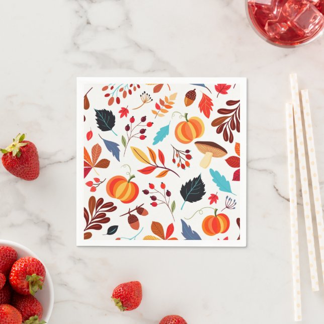 Autumn Napkins Muster Serviette (Beispiel)