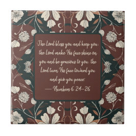 Autumn Noir blüht auf individualisierbare Segen Fliese