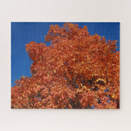 Autumn Orange Tree feuillage Puzzle