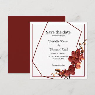 Autumn Orchid Romance Hochzeit im Herbst Save the  Date