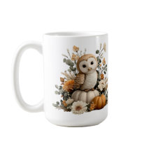 Autumn Owl mit Pumpkins Halloween Art