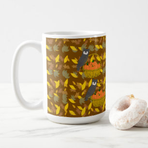 Autumn Owl Pumpkin Pattern Coffee Mug Gift Kaffeetasse