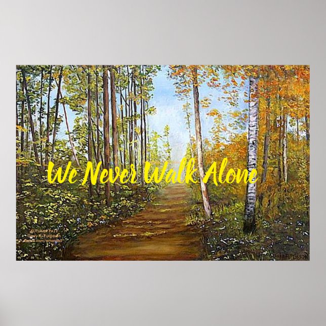 "AUTUMN PATH POSTER" POSTER (Vorne)