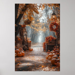 Autumn Pathway Poster