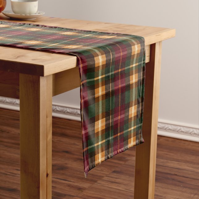 Autumn Plaid Kurzer Tischläufer (Beispiel)
