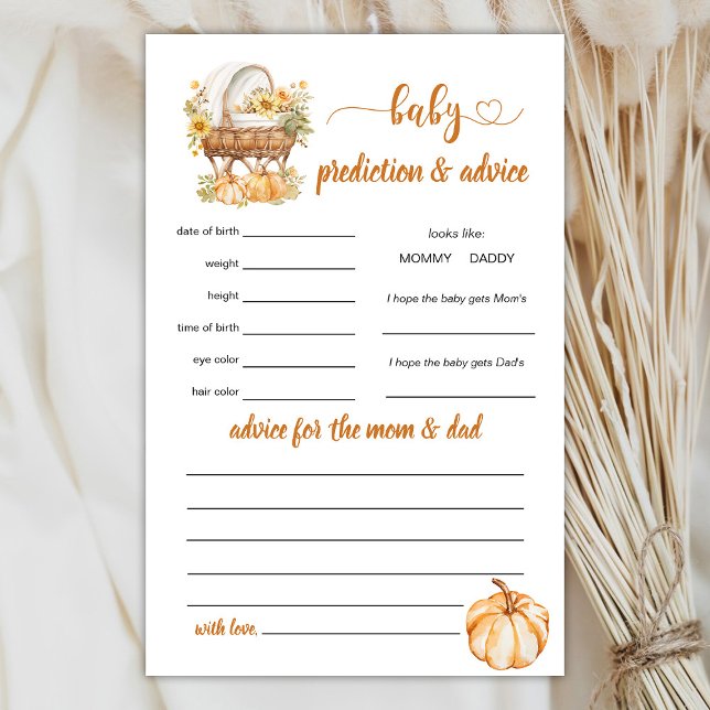 Autumn Pumpkin Baby Predication and Advisor Game (Von Creator hochgeladen)